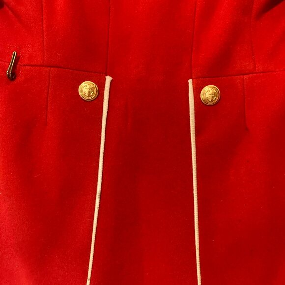 Vtg army military marine parade red embroidered mens mess dress jacket small - Picture 6 of 9